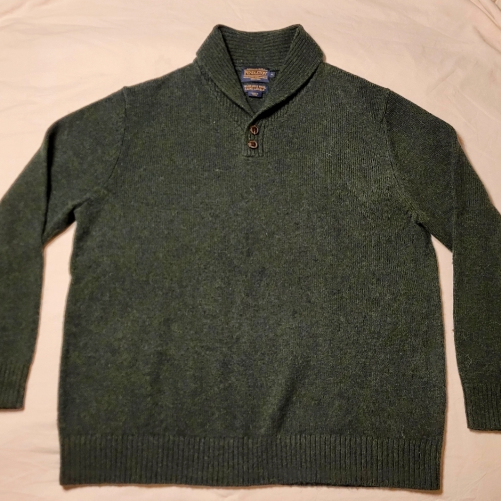 Pendleton Wool Moss Green Sweater XL